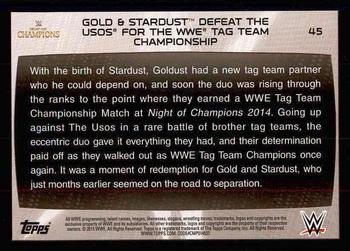 2015 Topps WWE Road to Wrestlemania #45 Goldust / Stardust Back