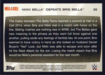 2015 Topps WWE Road to Wrestlemania #55 Nikki Bella Back