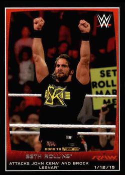 2015 Topps WWE Road to Wrestlemania #79 Seth Rollins Front