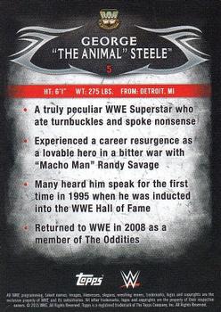 2015 Topps WWE Undisputed #5 George The Animal Steele Back