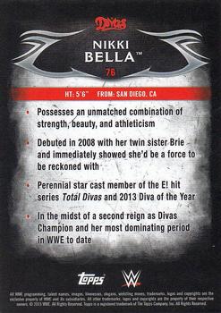 2015 Topps WWE Undisputed #76 Nikki Bella Back