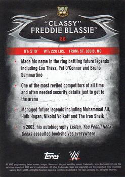 2015 Topps WWE Undisputed #86 Classy Freddie Blassie Back