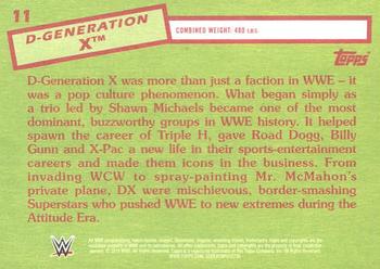 2015 Topps WWE Heritage #11 D-Generation X Back