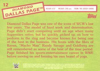 2015 Topps WWE Heritage #12 Diamond Dallas Page Back