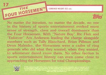 2015 Topps WWE Heritage #17 The Four Horsemen Back