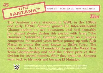 2015 Topps WWE Heritage #45 Tito Santana Back