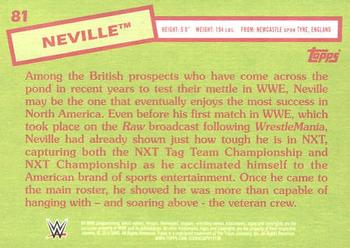 2015 Topps WWE Heritage #81 Adrian Neville Back