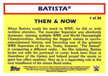 2015 Topps WWE Heritage - Then & Now #1 Batista Back