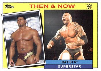 2015 Topps WWE Heritage - Then & Now #1 Batista Front
