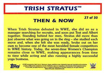 2015 Topps WWE Heritage - Then & Now #27 Trish Stratus Back