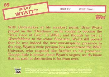 2015 Topps WWE Heritage - Black Border #65 Bray Wyatt Back