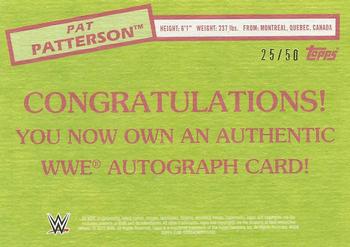 2015 Topps WWE Heritage - Autographs Black #NNO Pat Patterson Back