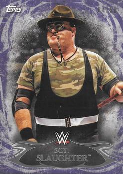 2015 Topps WWE Undisputed - Purple #89 Sgt. Slaughter Front