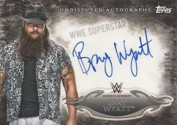 2015 Topps WWE Undisputed - Autographs Black #UA-BW Bray Wyatt Front