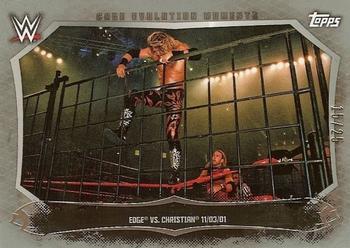 2015 Topps WWE Undisputed - Cage Evolution Moments Silver #CEM-3 Edge / Christian Front