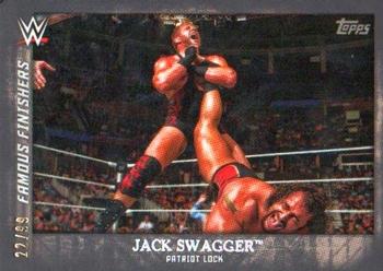 2015 Topps WWE Undisputed - Famous Finishers Black #FF-23 Jack Swagger Front
