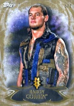 2015 Topps WWE Undisputed - NXT Prospects Gold #NXT-10 Baron Corbin Front