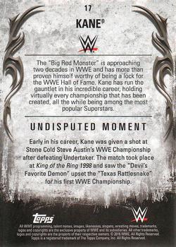 2016 Topps WWE Undisputed #17 Kane Back