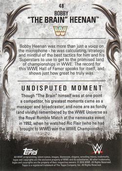 2016 Topps WWE Undisputed #48 Bobby The Brain Heenan Back