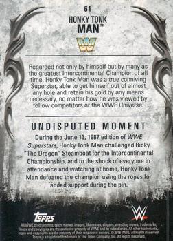 2016 Topps WWE Undisputed #61 Honky Tonk Man Back