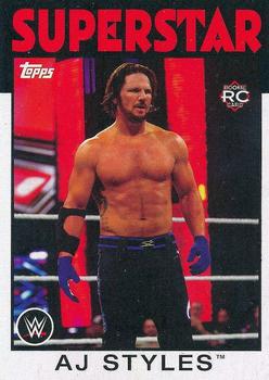 2016 Topps WWE Heritage #1 AJ Styles Front