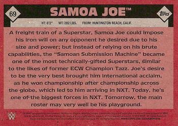 2016 Topps WWE Heritage #69 Samoa Joe Back