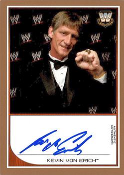 2016 Topps WWE Road to Wrestlemania - Autographs Bronze #NNO Kevin Von Erich Front