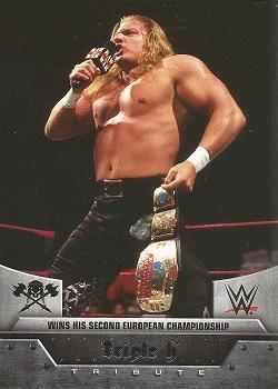 2016 Topps WWE Road to Wrestlemania - Triple H Tribute #5 Wins His Second European Championship Front
