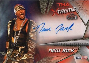 2010 TriStar TNA Xtreme - Autographs - Gold #X10 New Jack Front