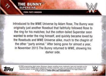 2016 Topps WWE - Bronze #11 The Bunny Back