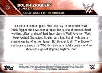 2016 Topps WWE - Bronze #19 Dolph Ziggler Back