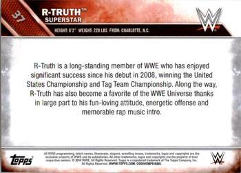 2016 Topps WWE - Bronze #37 R-Truth Back