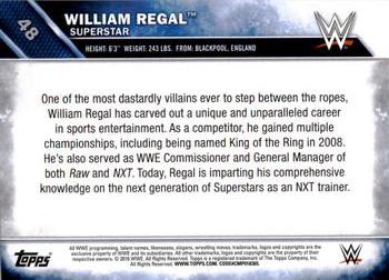 2016 Topps WWE - Bronze #48 William Regal Back