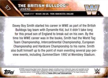 2016 Topps WWE - Bronze #57 The British Bulldog Back