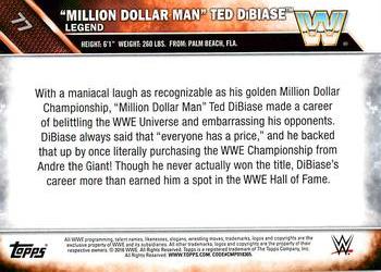 2016 Topps WWE - Bronze #77 Ted DiBiase Back