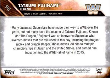2016 Topps WWE - Bronze #96 Tatsumi Fujinami Back