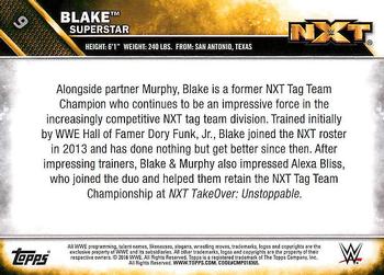 2016 Topps WWE - NXT #9 Blake Back