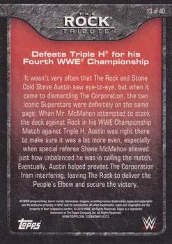 2016 Topps WWE - The Rock Tribute #13 The Rock Back
