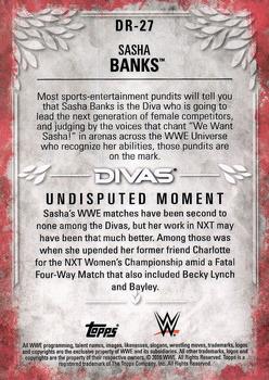 2016 Topps WWE Undisputed - Divas Revolution #DR-27 Sasha Banks Back