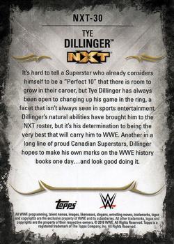 2016 Topps WWE Undisputed - NXT Prospects #NXT-30 Tye Dillinger Back