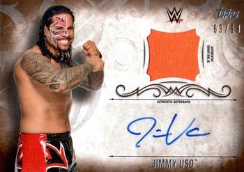 2016 Topps WWE Undisputed - Autographed Relic Bronze #UAR-JIU Jimmy Uso Front