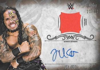 2016 Topps WWE Undisputed - Autographed Relic Bronze #UAR-JU Jey Uso Front