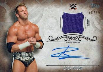 2016 Topps WWE Undisputed - Autographed Relic Bronze #UAR-ZR Zack Ryder Front