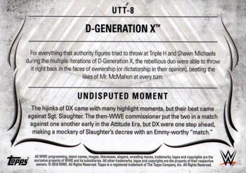 2016 Topps WWE Undisputed - Tag Teams #UTT-8 D-Generation X Back