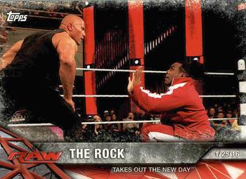 2017 Topps WWE Road To Wrestlemania #17 The Rock Front
