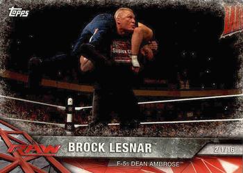 2017 Topps WWE Road To Wrestlemania #19 Brock Lesnar Front
