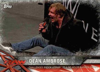 2017 Topps WWE Road To Wrestlemania #32 Dean Ambrose Front