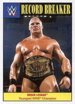 2016 Topps WWE Heritage - Record Breakers #3 Brock Lesnar Front