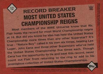 2016 Topps WWE Heritage - Record Breakers #12 Ric Flair Back