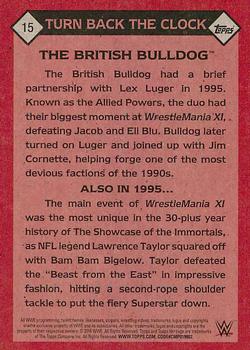 2016 Topps WWE Heritage - Turn Back the Clock #15 The British Bulldog Back